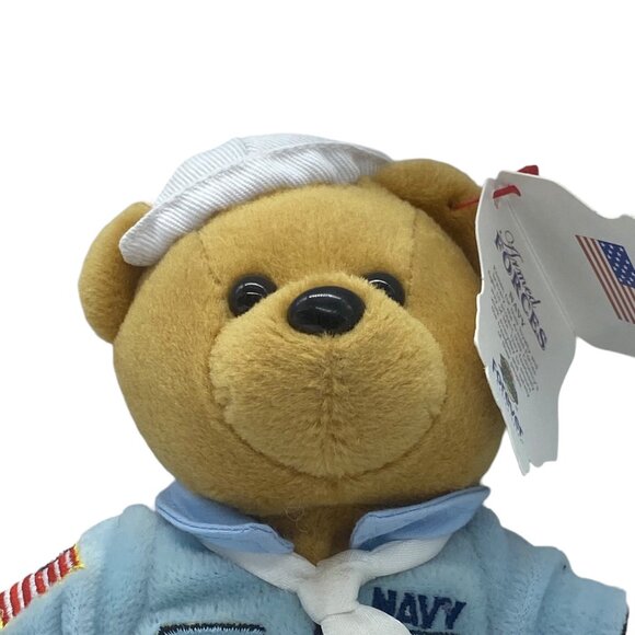 Team Beans Armed Forces Navy Teddy Bear Plush Stuffed Animal Toy 8" NWT - Picture 2 of 8